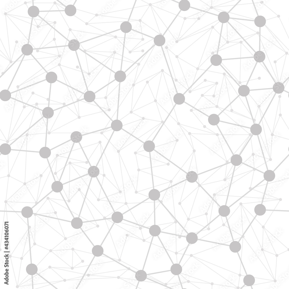 Poster small dots connected into irregular network