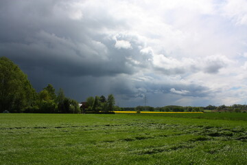 Wolkenbildung über Lippetal Büninghausen auf dem Lande