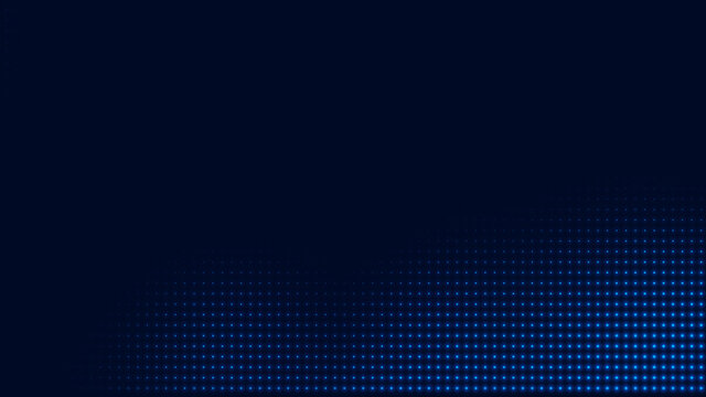 Dot blue pattern screen led light gradient texture background. Abstract technology big data digital background. 3d rendering. © Papapig
