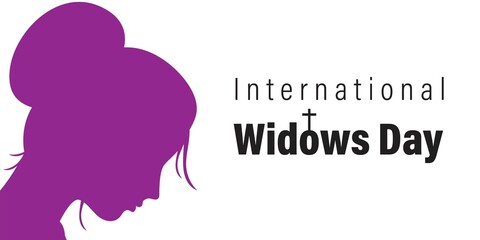 vector illustration for international widows days