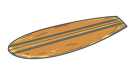 Surfboard ocean graphic surfing . Sport beach surf board for tropical lifestyle