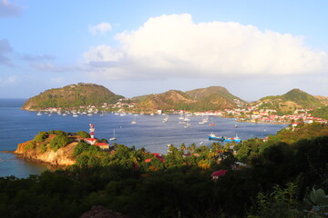 Fototapeta na wymiar Vue Panoramique Les Saintes Terre de Haut Guadeloupe Antilles Françaises