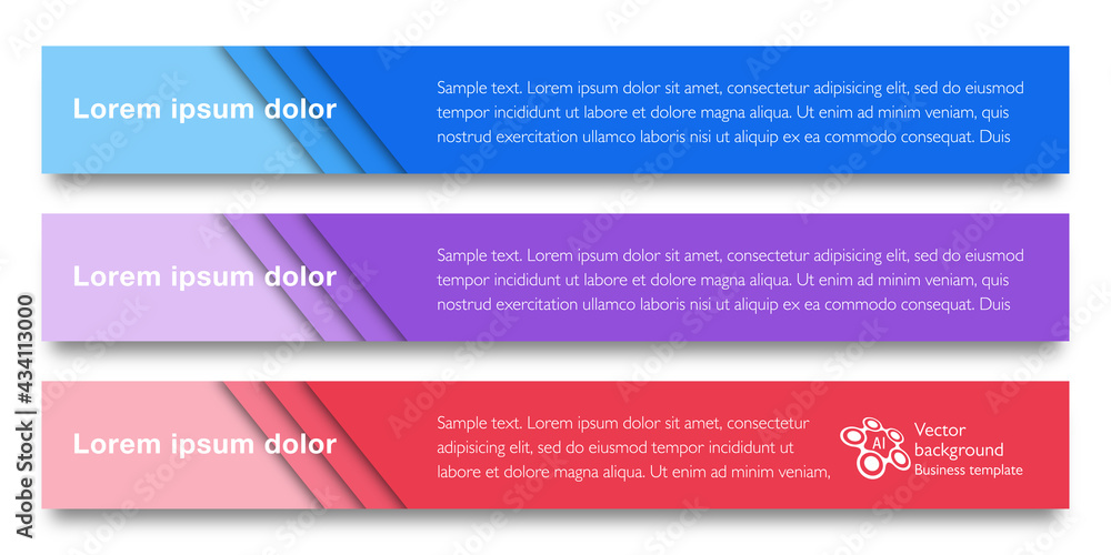 Wall mural web button and headline design. vector graphics.