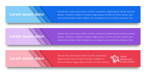 Web Button and Headline Design. Vector Graphics.