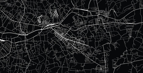 Urban vector city map of Havirov, Czech Republic, Europe