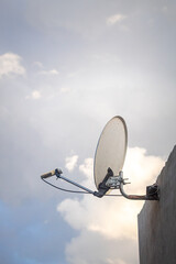 satellite dish on the roof