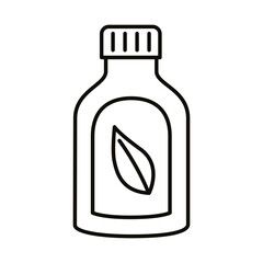 organic cosmetic bottle