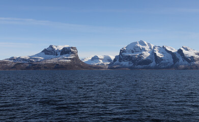 Naklejka premium Norwegian coastline