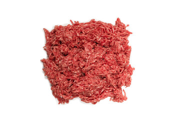 Chopped meat background. Top view.