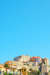 the citadel of Calvi, in Corsica, France
