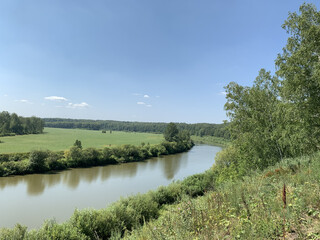 Fototapeta premium landscape with river
