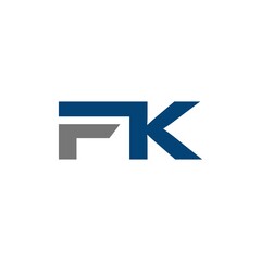 FK letter logo design vector