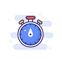 Compass vector filled outline icon style illustration. EPS 10 File