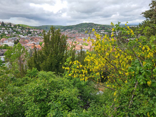 ansicht auf die innenstadt von stuttgart