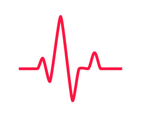Heartbeat graph vector set Concept of helping patients and exercising for health.