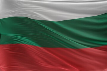 Abstract Bulgaria Flag 3D Render (3D Artwork) - obrazy, fototapety, plakaty