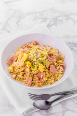 Ham fried rice
