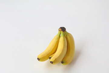 一房のバナナ・白背景