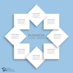 Business chart design. Vector graphics.	
