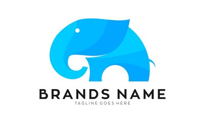 Creative elephant vector logo