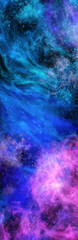 Space Abstract Galaxy art Banner. Vector design.