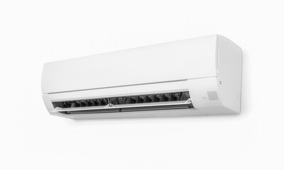 air conditioner on white wall