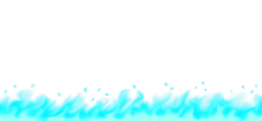 Blue flame line effect