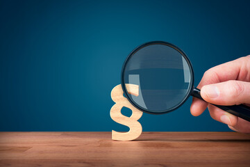 Lawyer and advocate services concept