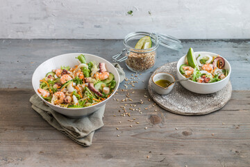 Sea salad with cereals (ph. Tiziana Molti)