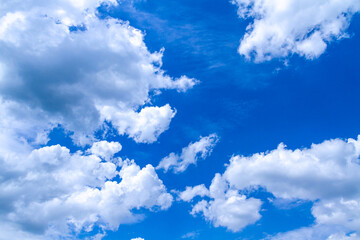 Obraz na płótnie Canvas Heavy clouds and blue sky. Blue sky with white clouds.