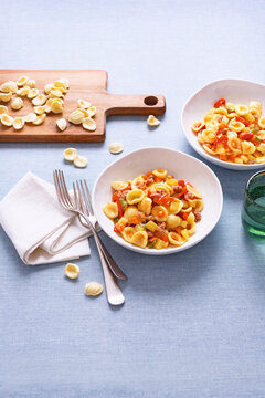 Italian orecchiette with vegetables and sausage (ph. Marianna Franchi)
