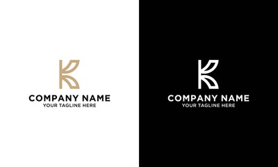 Letter K logo icon design template elements