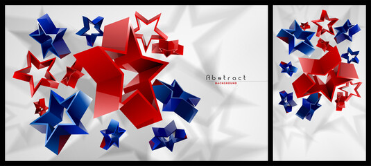 Abstract background, star shape, vector illustration.
