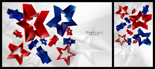 Abstract background, star shape, vector illustration.
