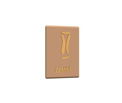 Gemini zodiac sign is isolated. Science of the stars Astrology. Astrological forecast for the zodiac sign.