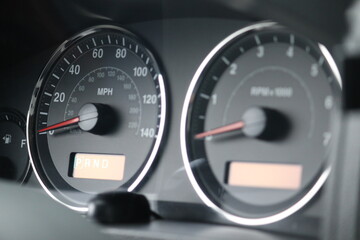 exclusive car clocks: speedometer and tachometer