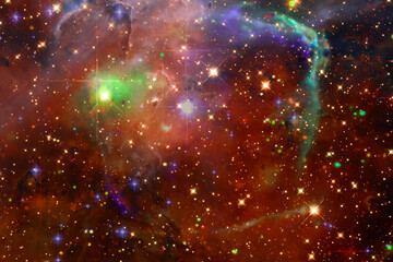 Fototapeta premium Galaxy, nebula and gas. The elements of this image furnished by NASA.