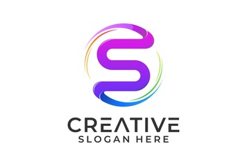 logo S modern gradient lolor.