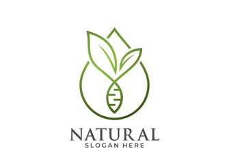 logo natural green oil.