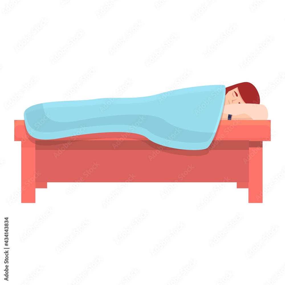 Poster sleep tracker icon. cartoon of sleep tracker vector icon for web design isolated on white background