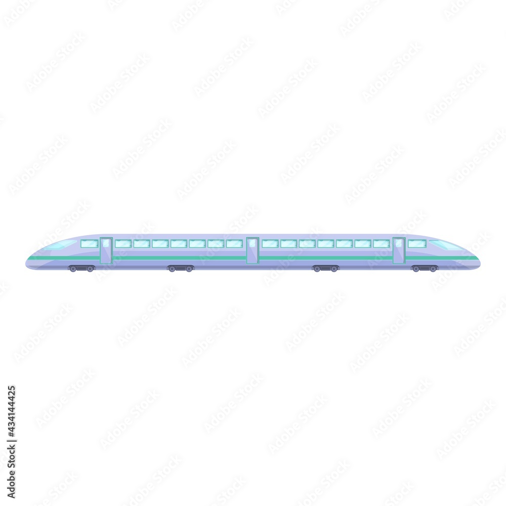 Poster fast express train icon. cartoon of fast express train vector icon for web design isolated on white 