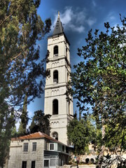 Fototapeta na wymiar Eglisse sur le Mont des Oliviers à Jérusalem , Palestine