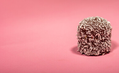  chocolate marshmallows covered with coconut flakes