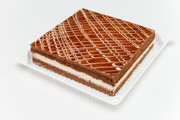 chocolate bar on white