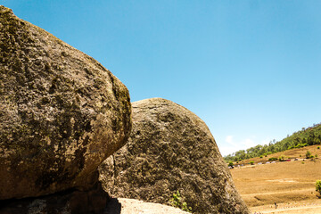 rocks and sky
