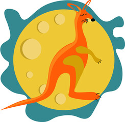 illustration of a snail on a branch