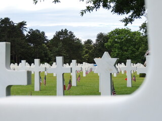 Colleville Sur Mer, cementerio americano del desembarco de Normandía. Francia.