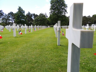 Colleville Sur Mer, cementerio americano del desembarco de Normandía. Francia.