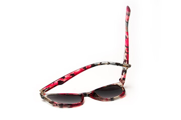 stylish sunglasses on a white background
