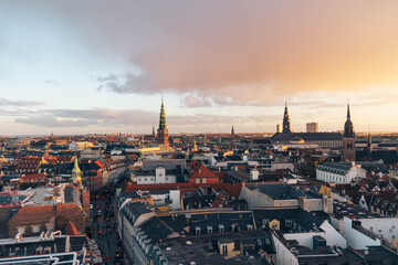 Fototapeta na wymiar Copenhagen at sunset